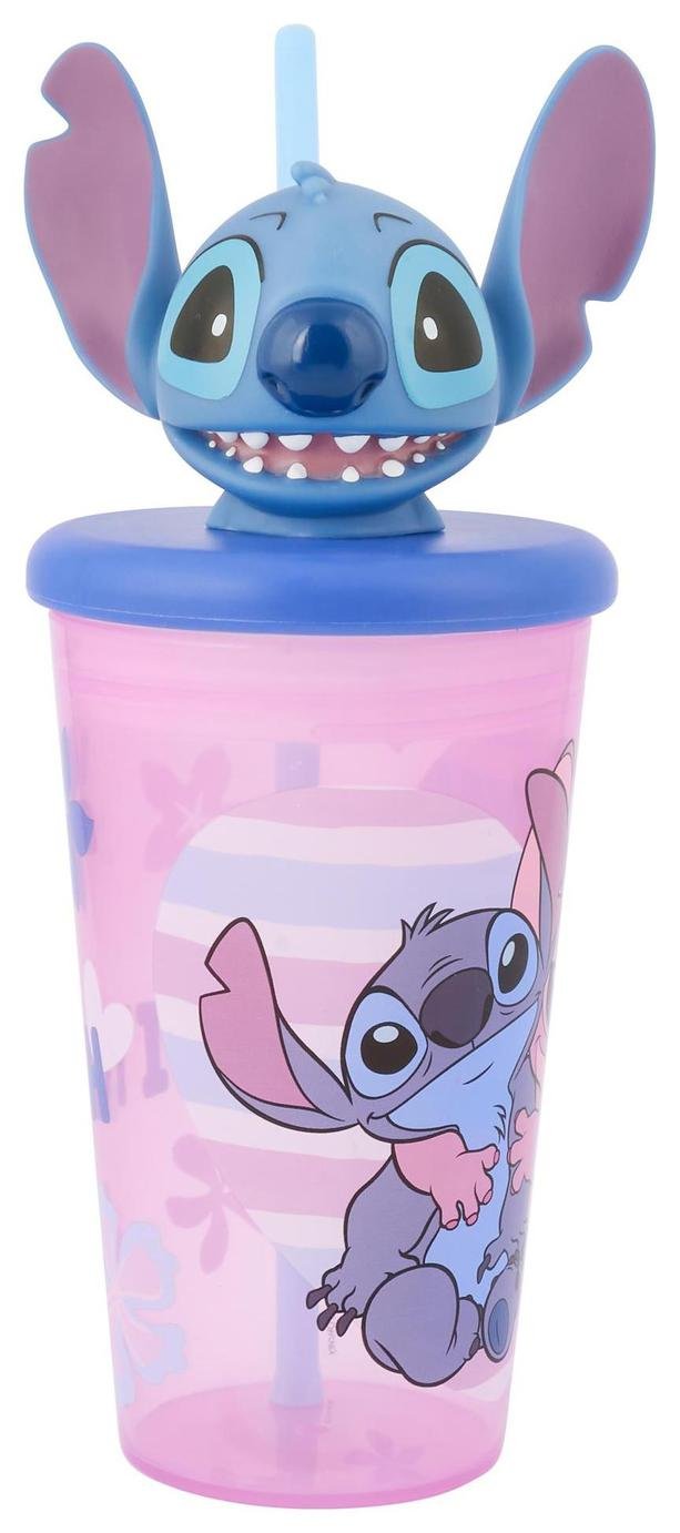 Disney Stitch 3D Head Lilac Soda Cup - 440ml