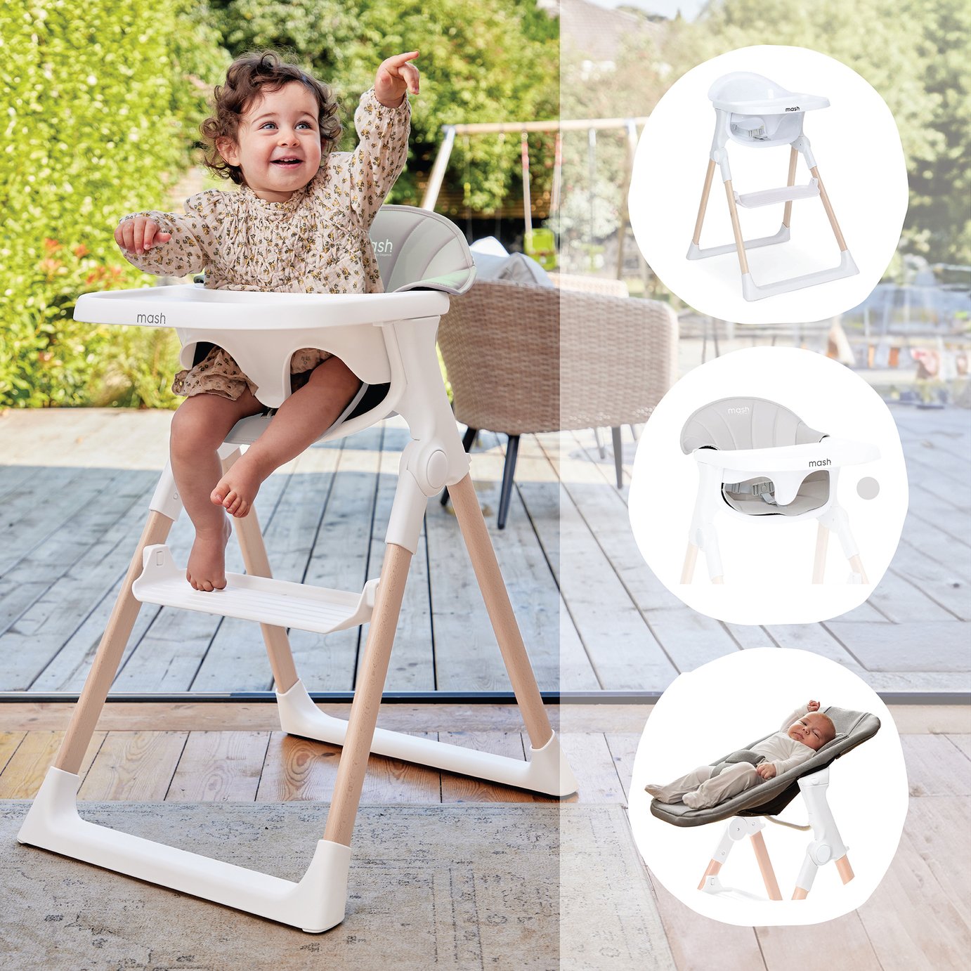Baby Elegance Mash Highchair Bundle
