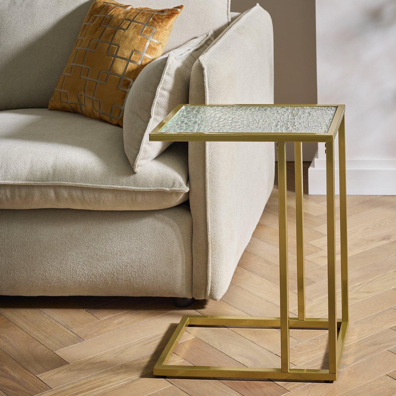 Argos Home Ezra Side Table - Gold