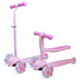 Zinc My First 3-in-1 Kids Light Up 3 Wheel Scooter - Pink