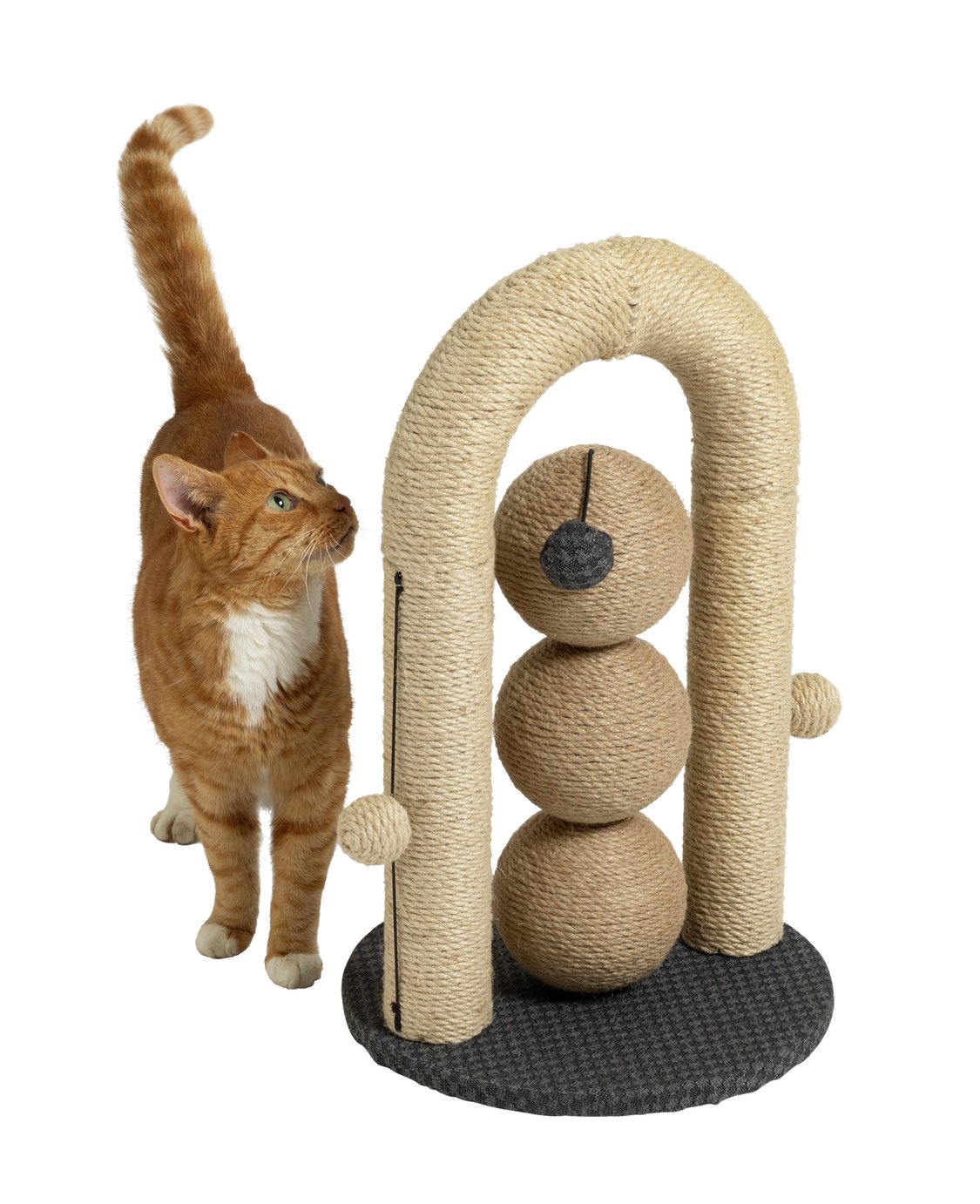 Compact Jute Cat Scratch Post