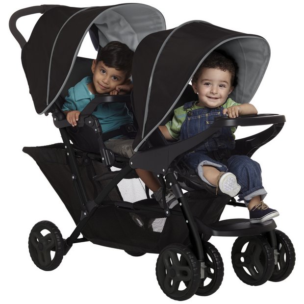 Buy Graco Stadium Duo Tandem Pushchair Black Prams and pushchairs Argos