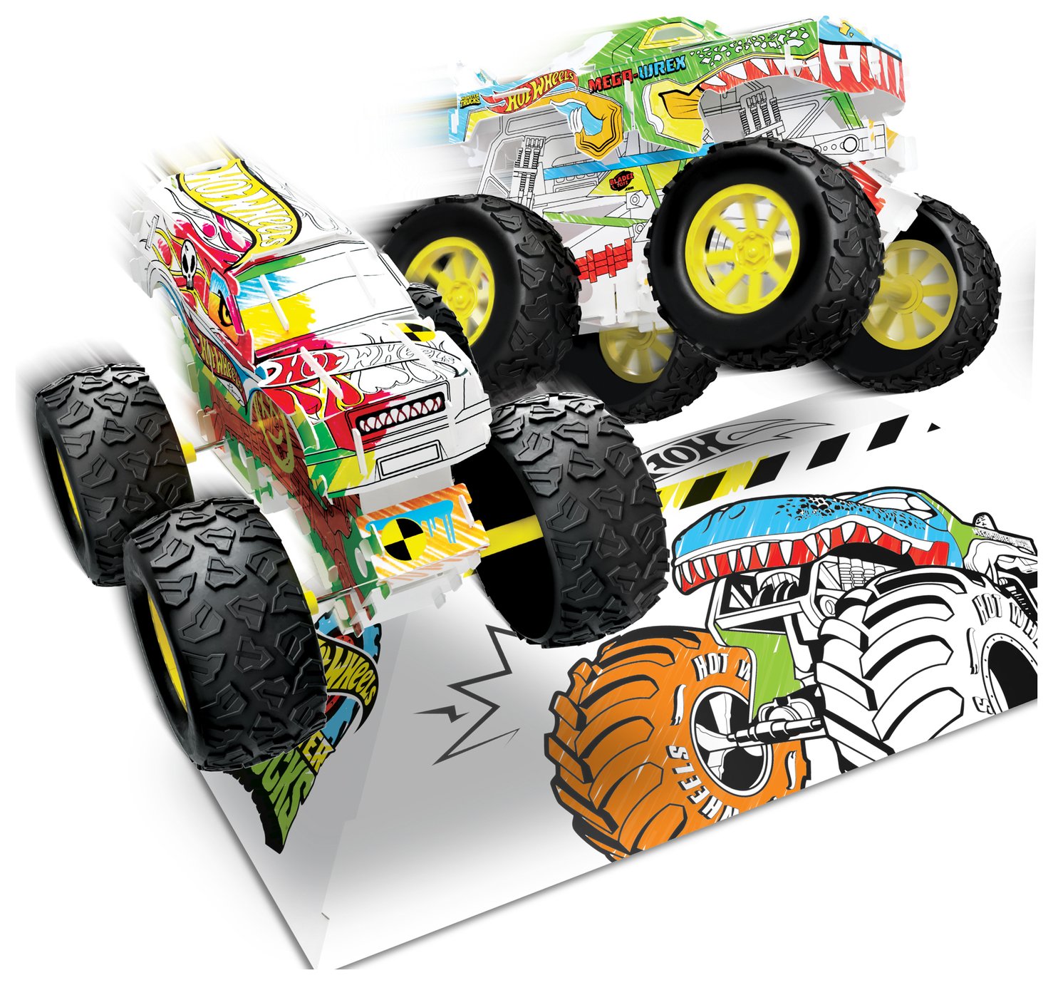 Hot Wheels Monster Trucks Custom Twin Pack