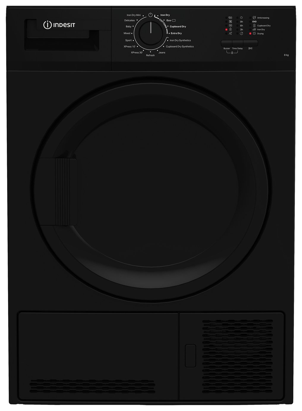Indesit CYDC82BBGLUK 8KG Condenser Tumble Dryer - Black