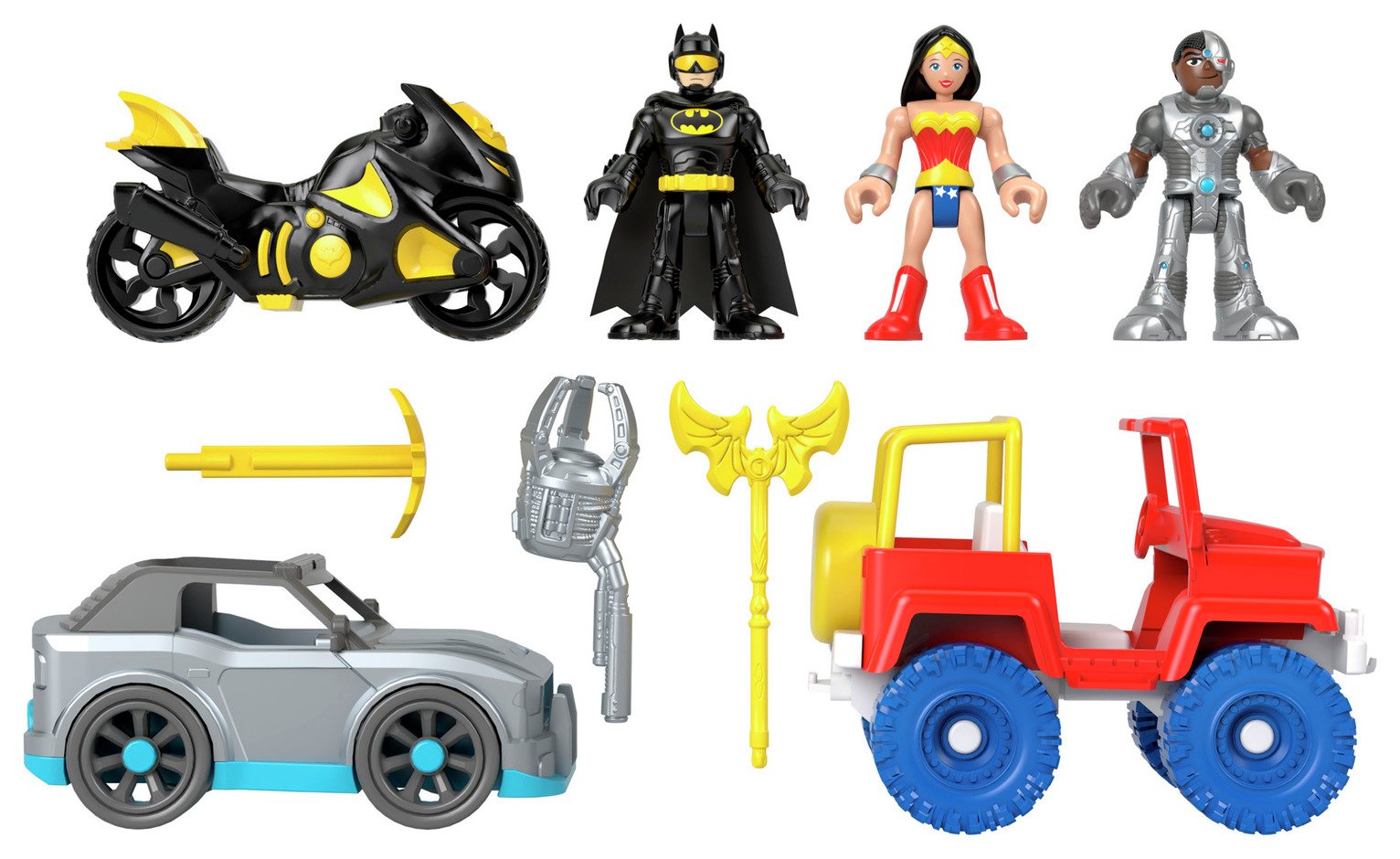 Imaginext DC Super friends Batman & Wonder Woman Figures