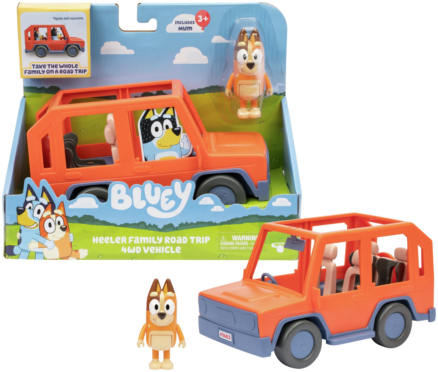 Bluey Heeler Family Road Trip 4WD Vehicle 