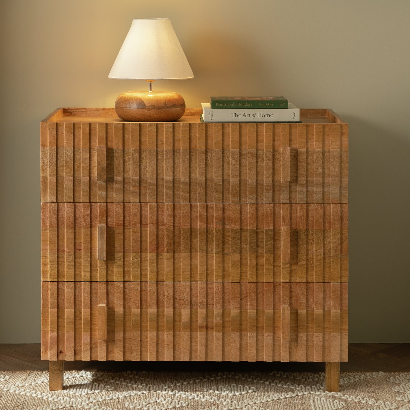 Habitat Jericho 3 Drawer Chest - Natural