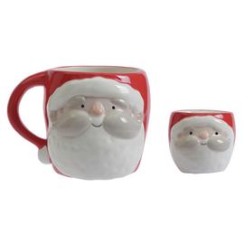 Argos Home Christmas Santa Mug and Egg Cup