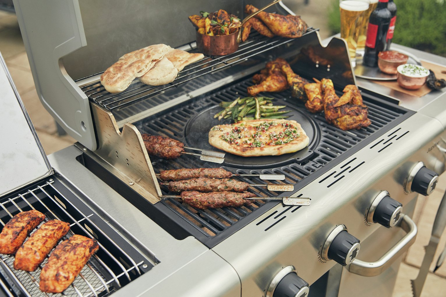 Outback Jupiter 4 Burner Hybrid Gas BBQ