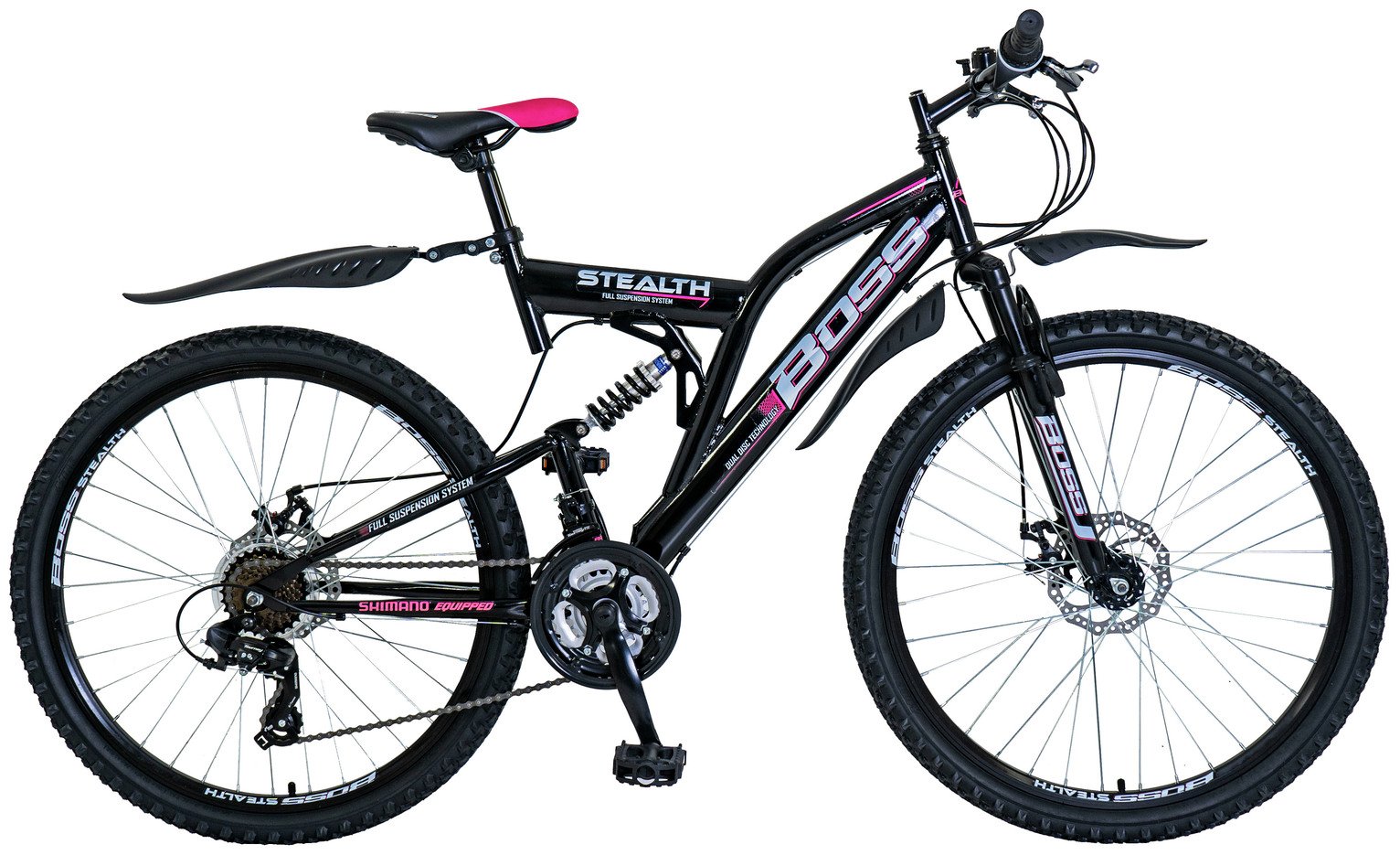 Boss Stealth 26 Inch Kids Mountain Bike - Pink