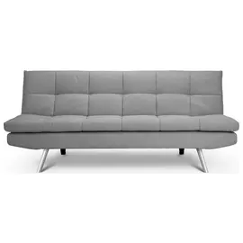 Habitat Nolan Fabric 3 Seater Clic Clac Sofa Bed-Light Grey