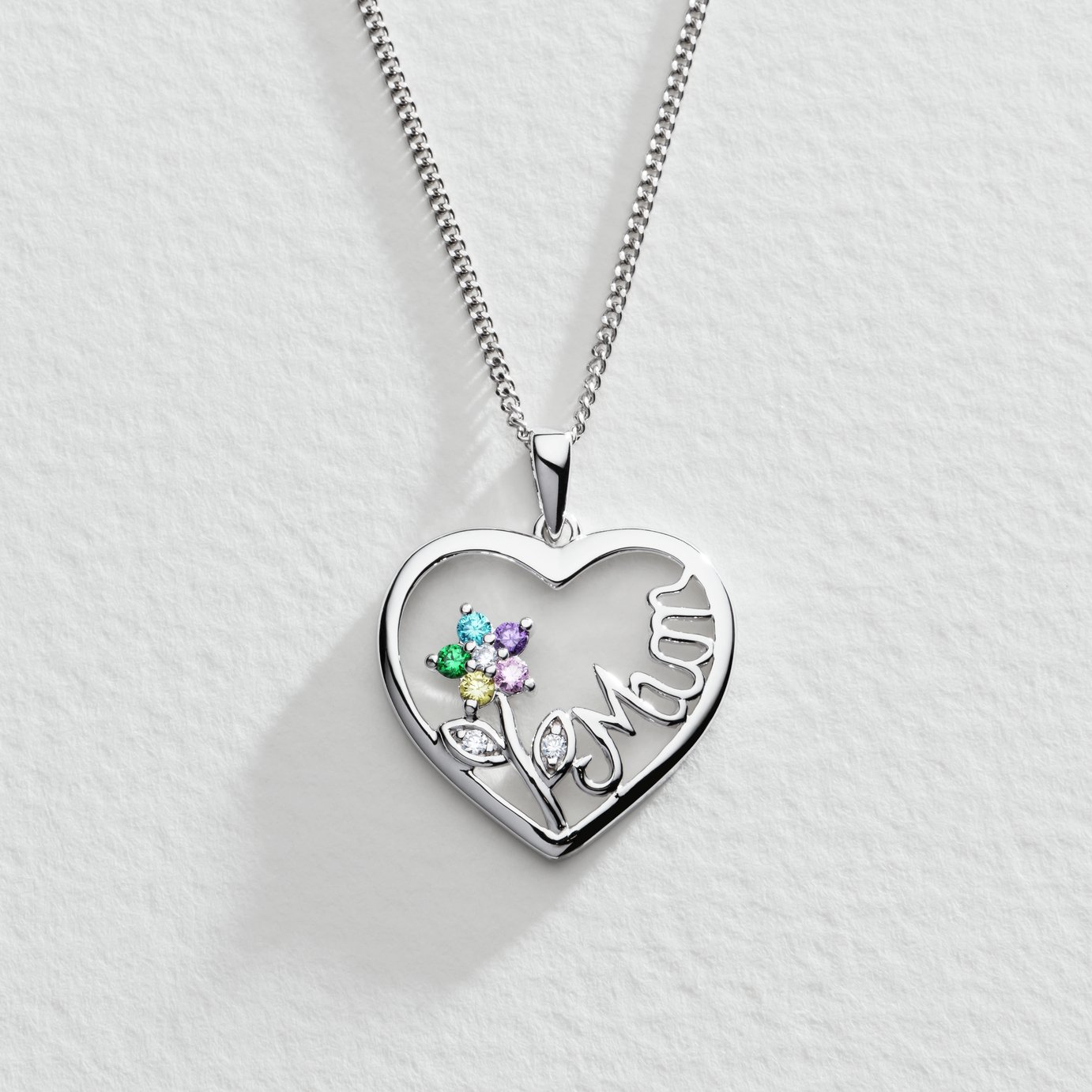 mum heart necklace