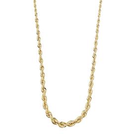 Revere Hollow 9ct Gold Rope Chain 18 Inch Necklace
