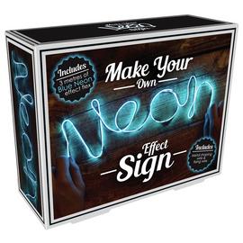 Make Your Own Neon Effect Sign - Blue