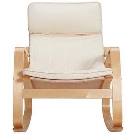 Argos Home Fabric Rocking Chair - Natural