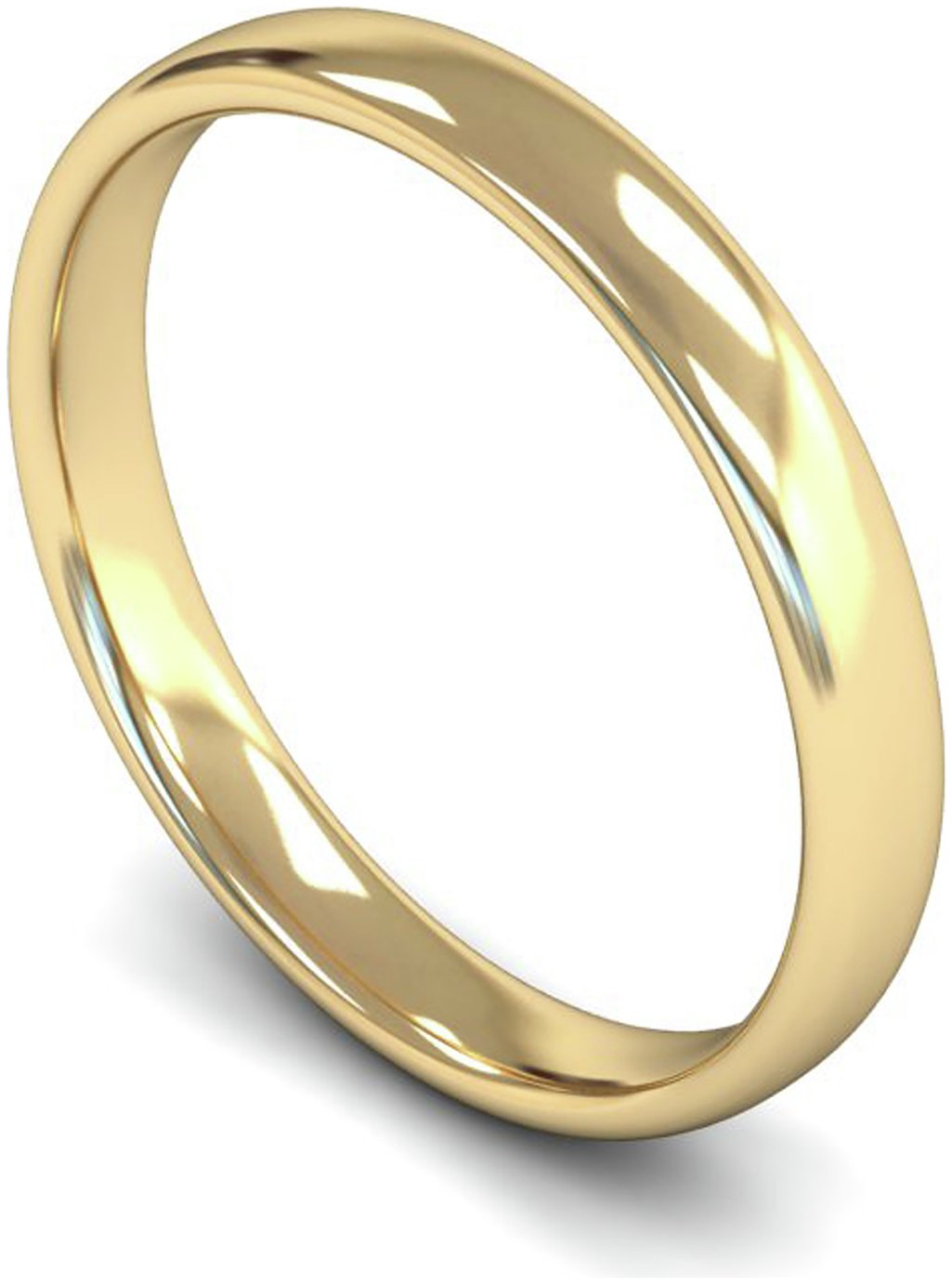 Buy Wedfit 9ct Yellow Gold Slight Court Wedding Band Ring H