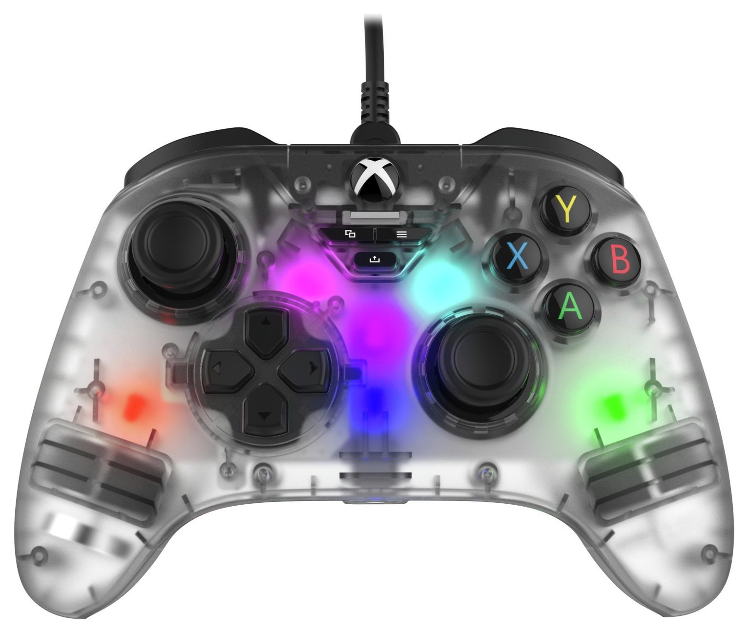 Snakebyte Gamepad RGB X Xbox Wired Controller - Transparent