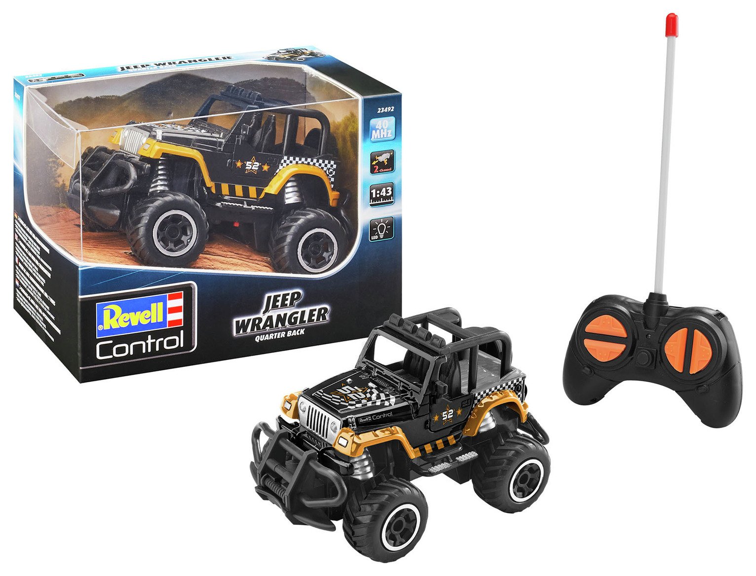 Revell Control 1:43 RC Car Jeep Wrangler Quarter Back
