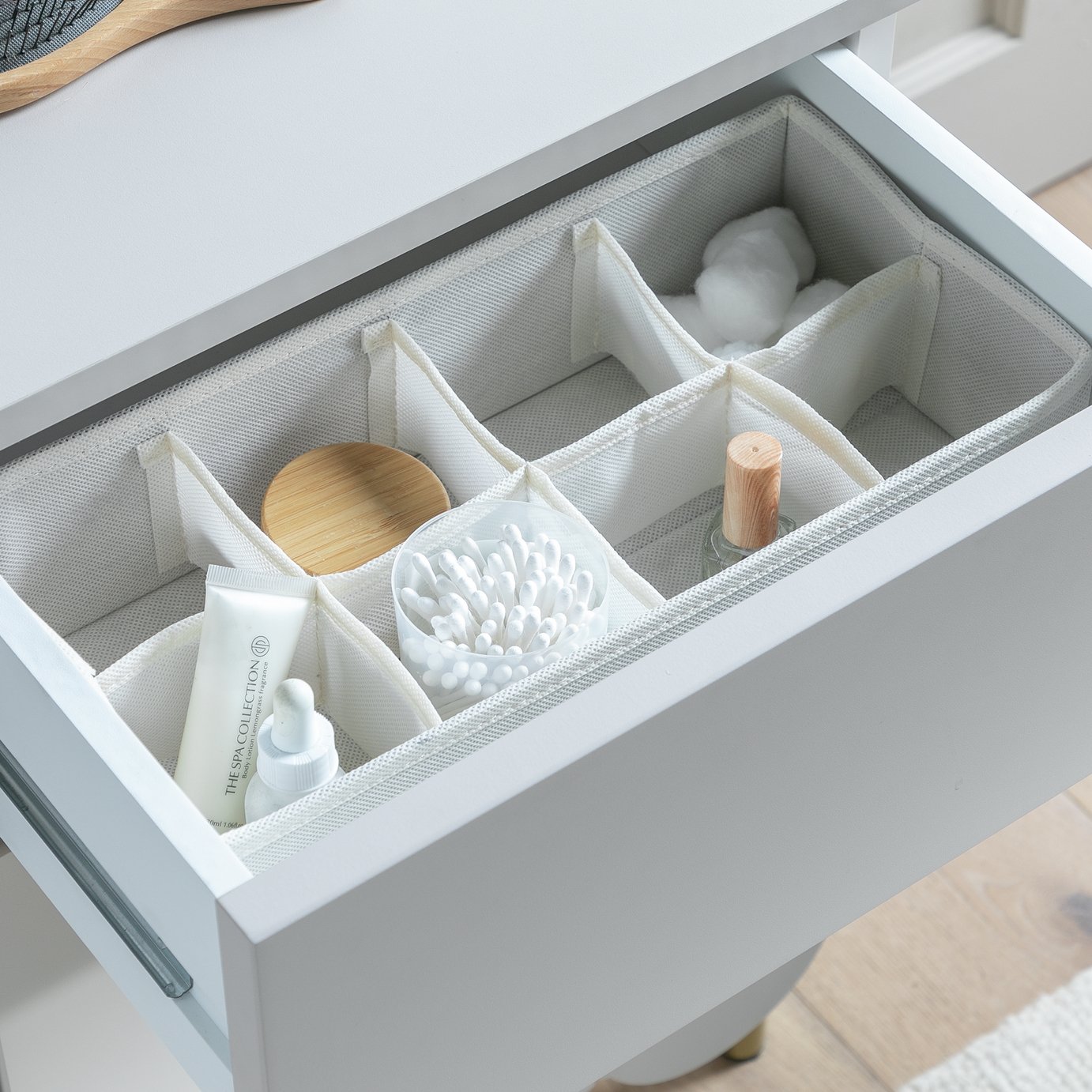 Argos Home 8 Pocket Drawer Organiser - Beige