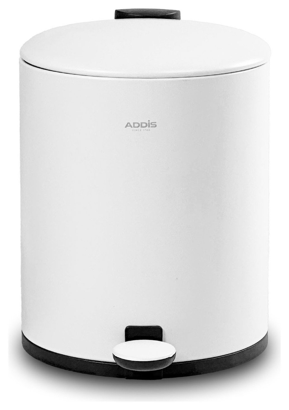 Addis 5L Bathroom Pedal Bin - White