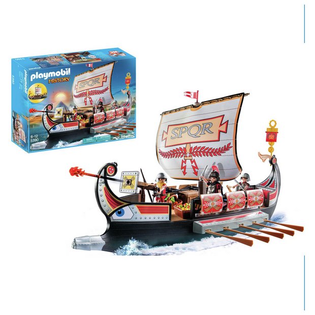 Buy Playmobil History Roman Warrior s Ship Playsets and figures Argos