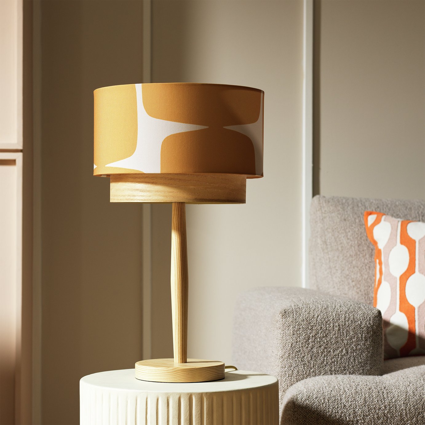 Habitat x Scion Lohko Table Lamp - Mustard