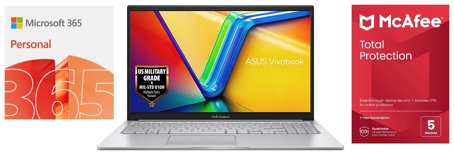 ASUS Vivobook 15 15.6in i7 16GB 1 TB Laptop Bundle