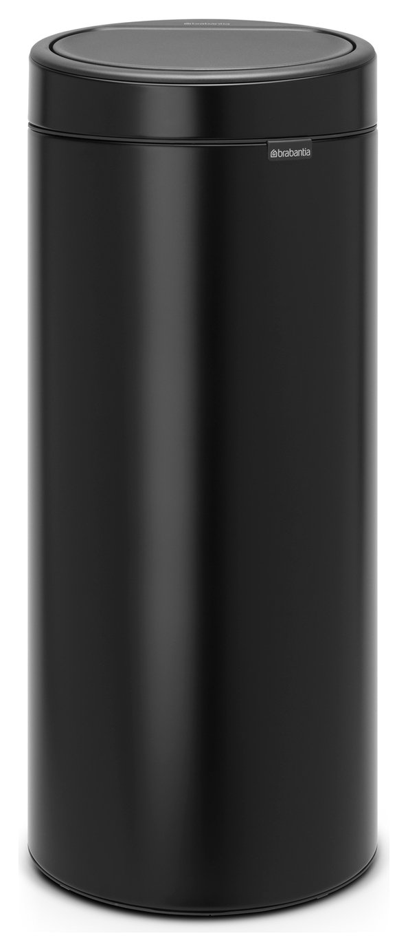 Brabantia 30 Litre Touch Top Bin - Matt Black