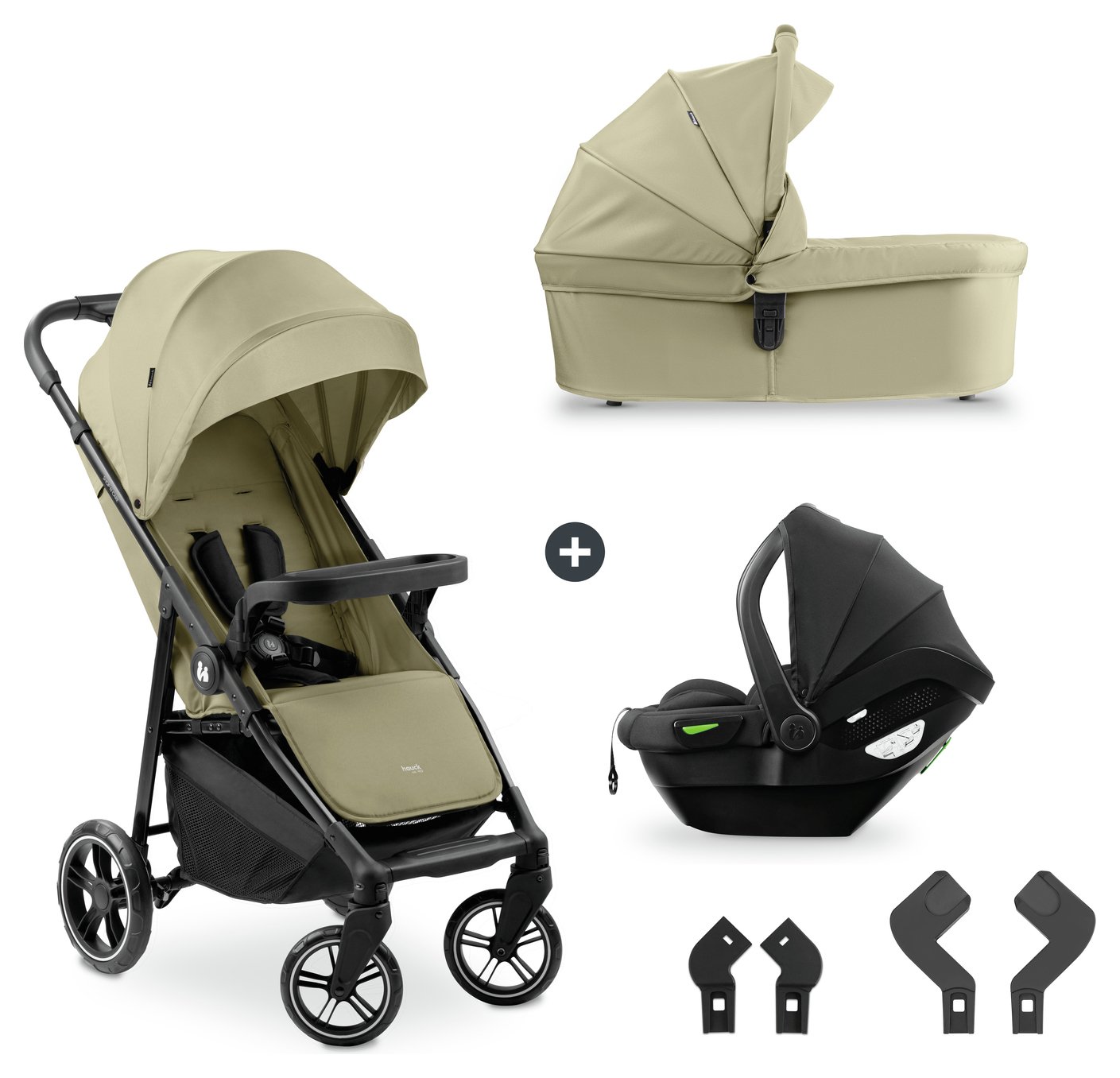 Hauck Shop And Care Trio Travel System - Olive