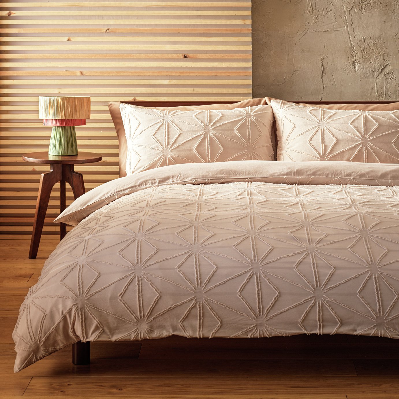 Argos Home Tufted Natural Bedding Set - Superking