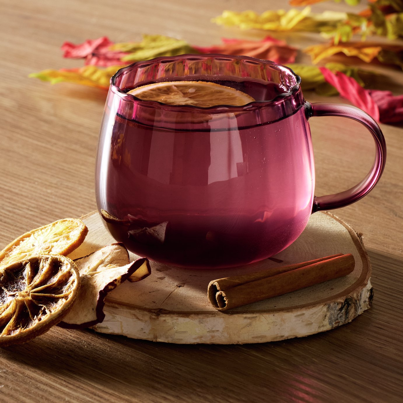 Argos Home Pumpkin Glass Mug - Purple