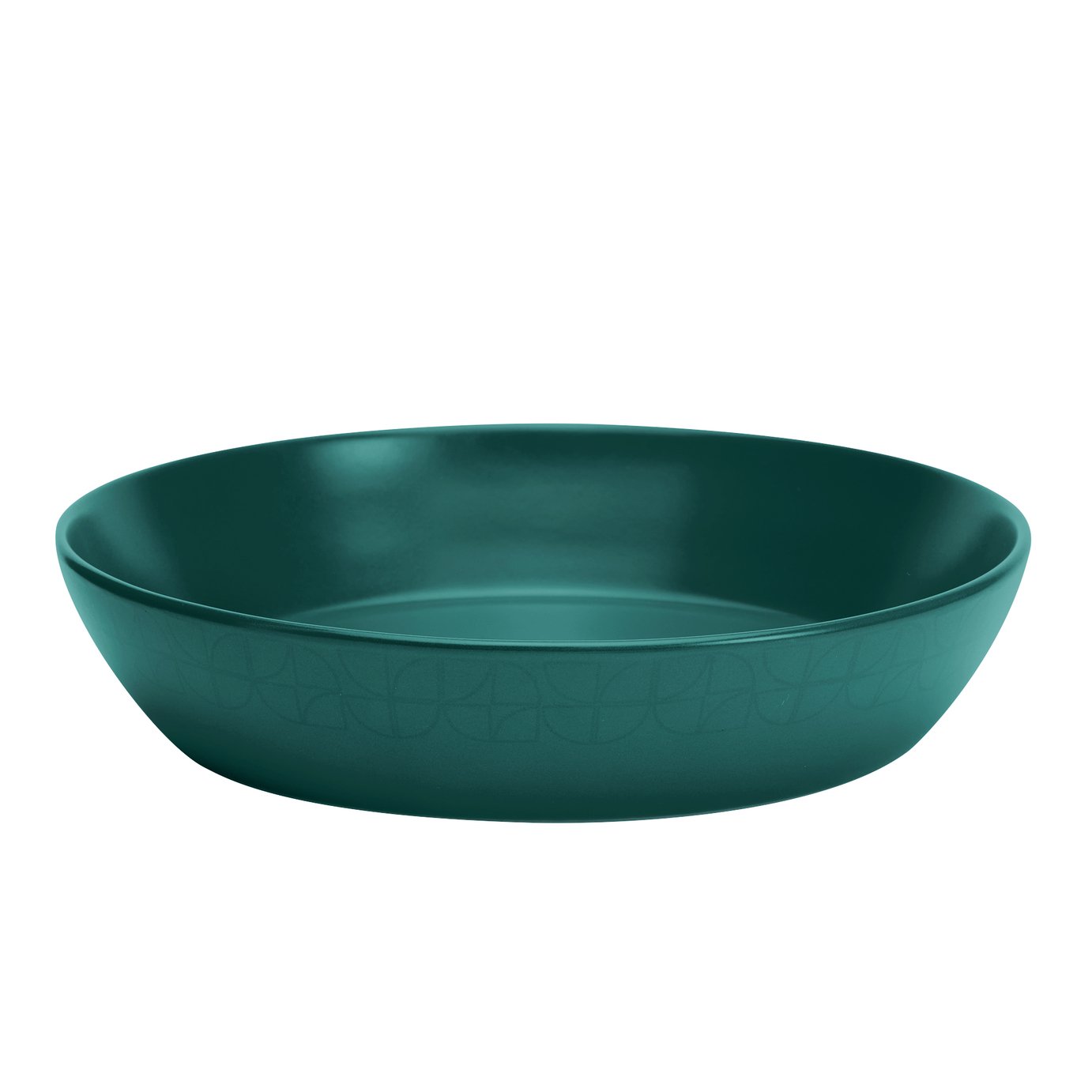 Argos Home Geo 4 Piece Stoneware Pasta Bowl - Teal