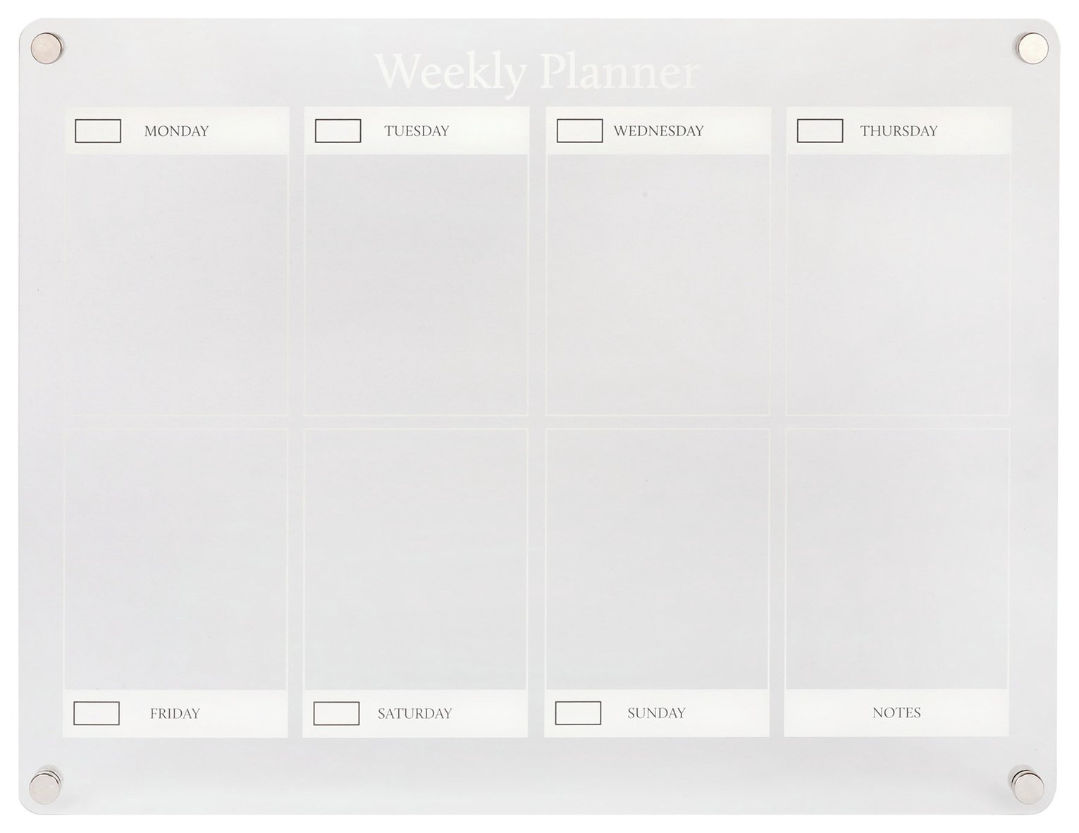  Home Magnetic Acrylic Weekly Planner