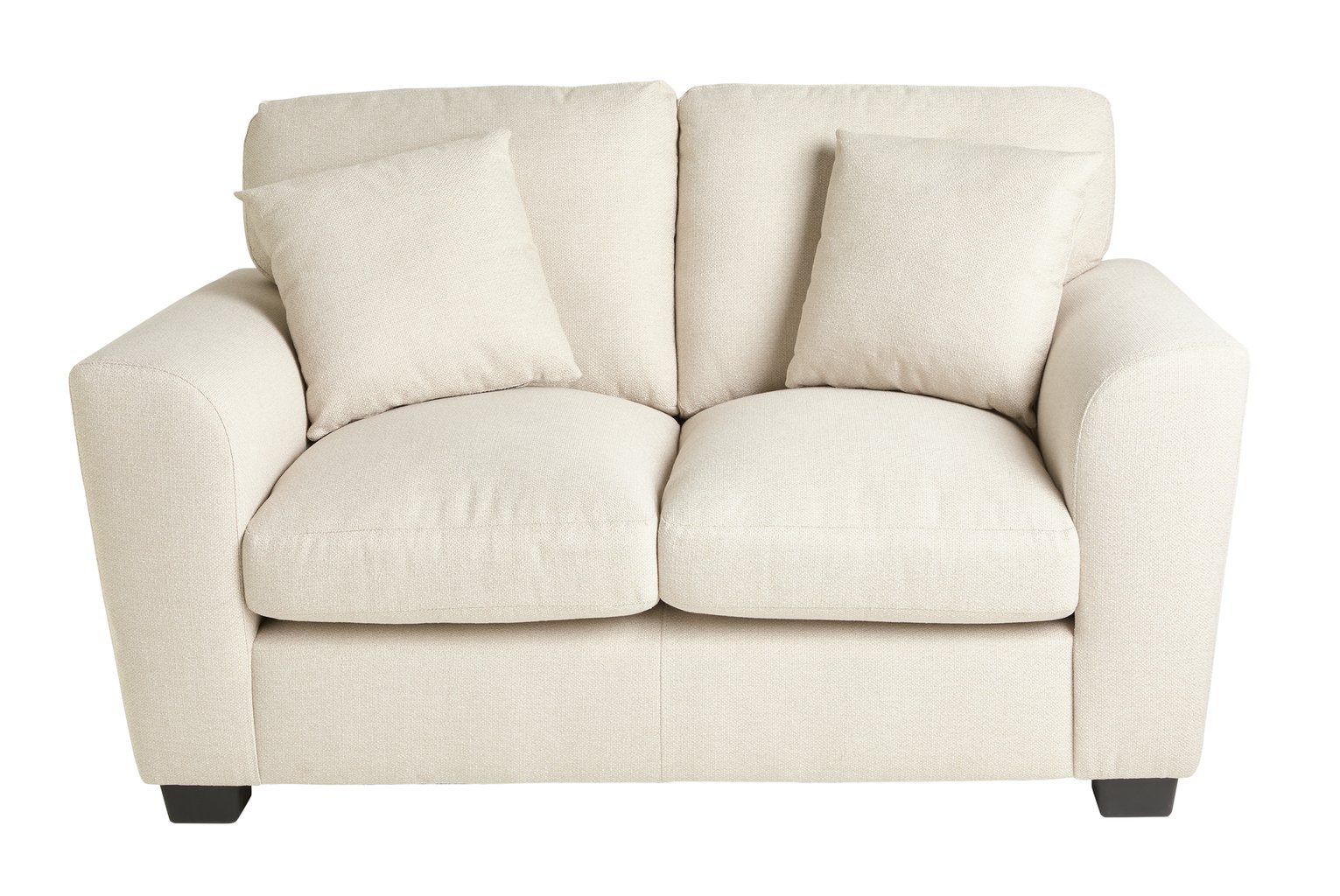 Argos Home Joelle 2 Seater Fabric Sofa - Stone
