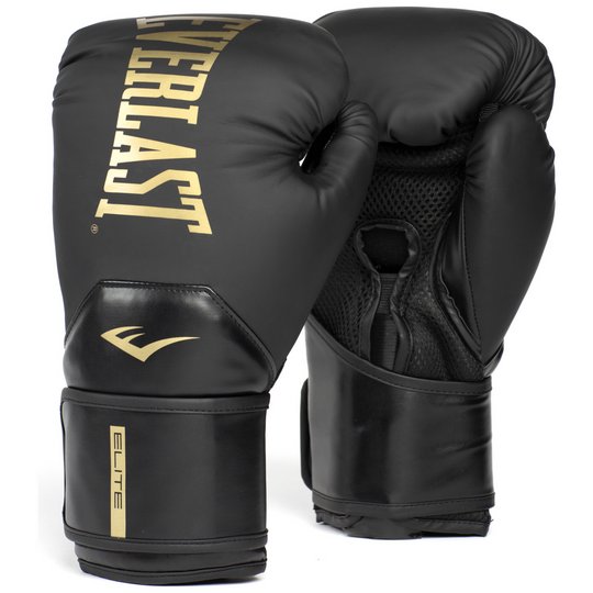 Everlast Pro Style Elite 12Oz Boxing Gloves - Black and Gold
