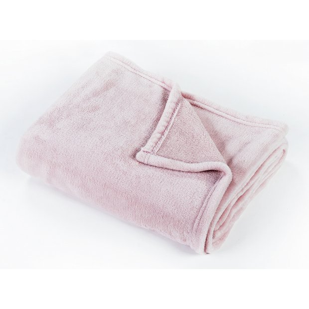 Buy Argos Home Super Soft Fleece Throw 125x150cm Blush Pink