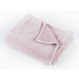 Argos Home Super Soft Fleece Throw - 125x150cm - Blush Pink