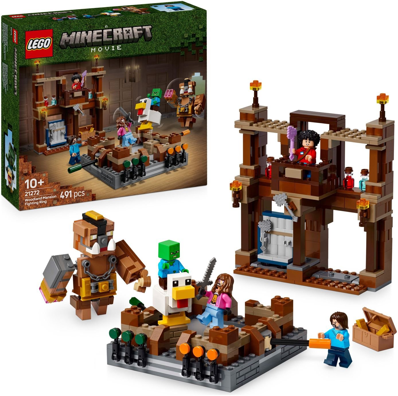 LEGO Minecraft Woodland Mansion Fighting Ring Toy Set 21272