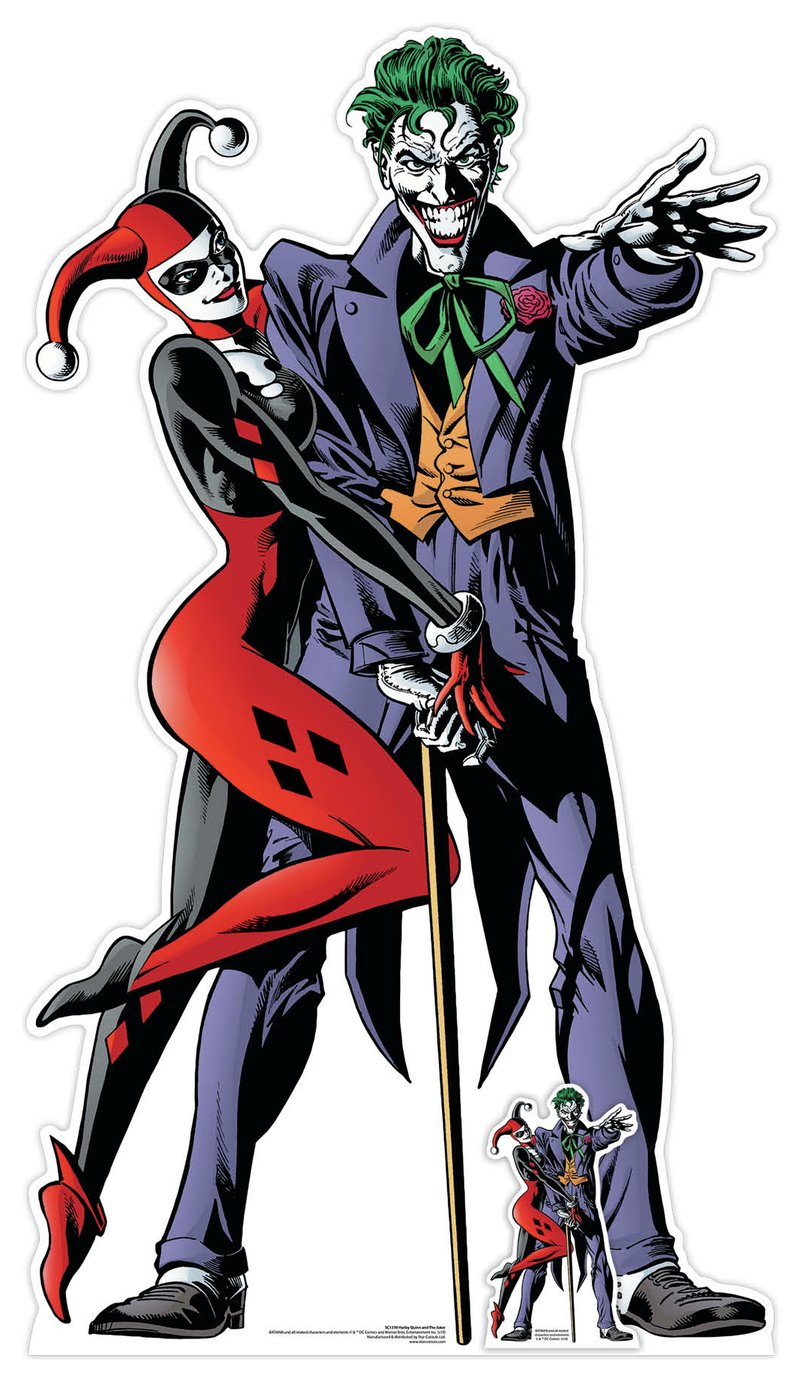 Star Cutouts Harley Quinn And Joker Cardboard Cutout 