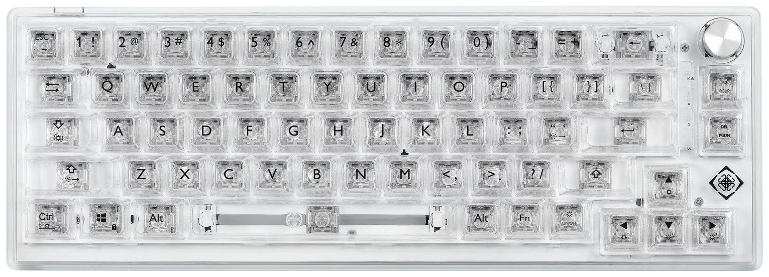 Deltaco DK460 Transparent Wired RGB Gaming Keyboard