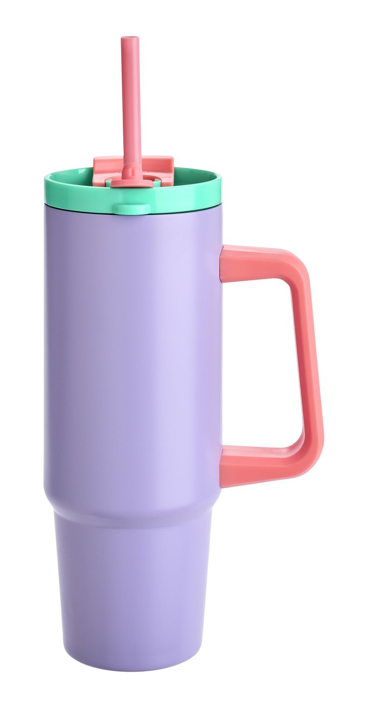Argos Home Scandi Purple Large Travel Mug - 880ml