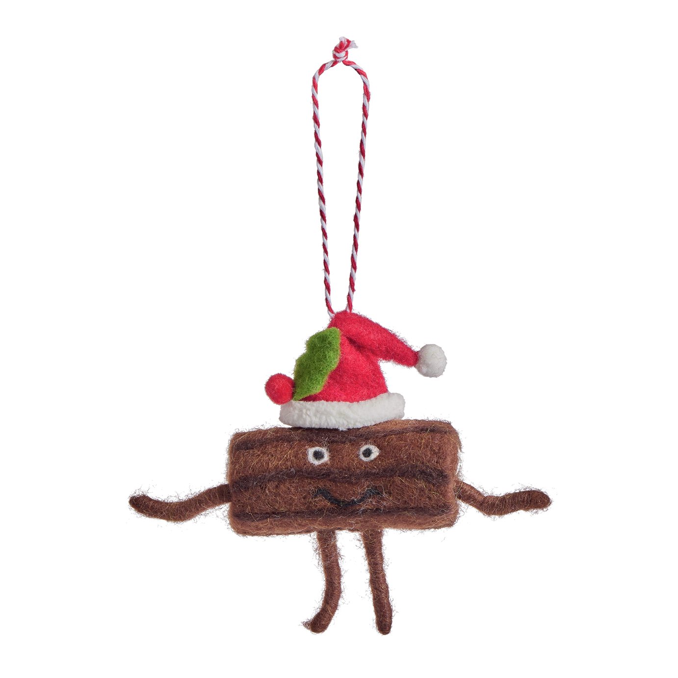 Argos Home Single Yule Log Christmas Hanging Ornament