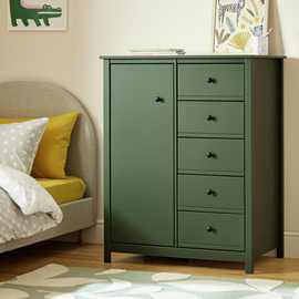 Habitat Brooklyn 1 Door 5 Drawer Short Wardrobe