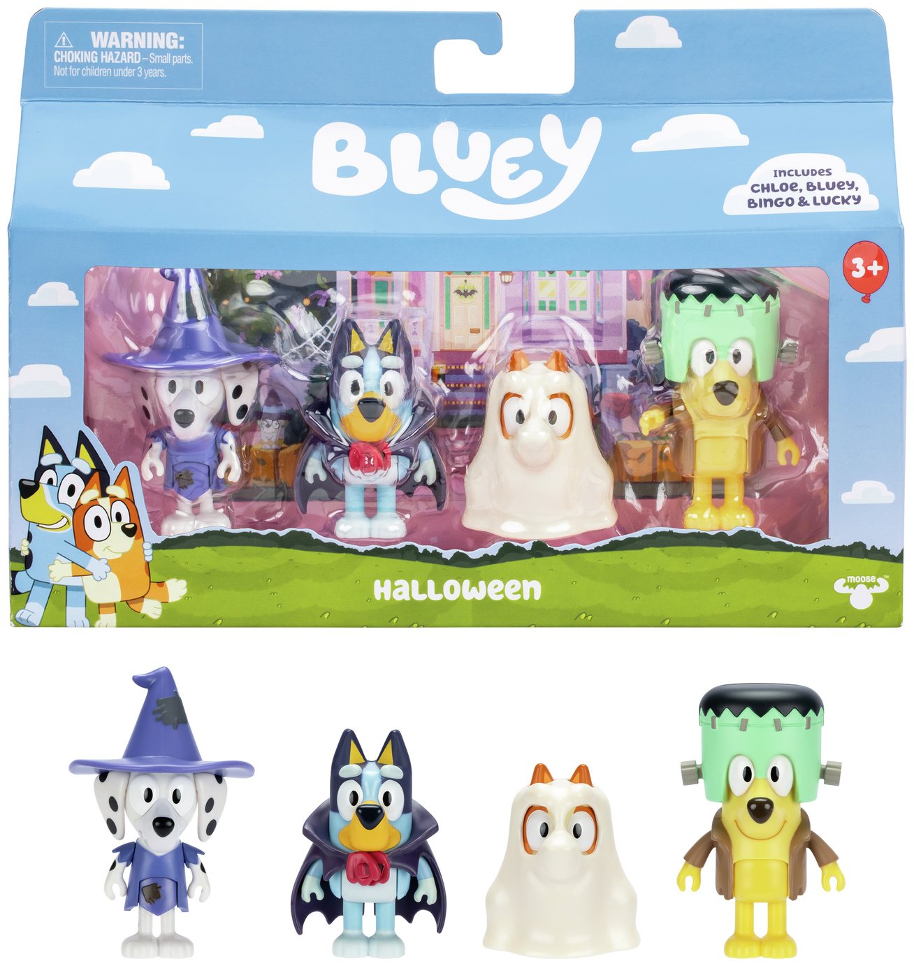 Bluey S11 Character Figures Halloween Party - 4 pack 