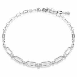 Swarovski Rhodium Plated Constella Link Chain Necklace