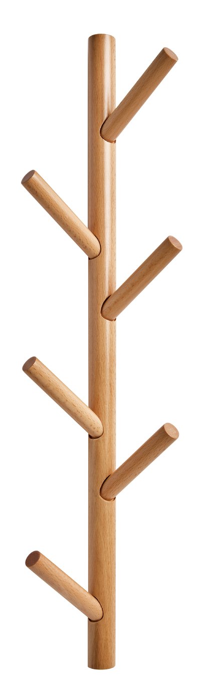 Argos Home Wall Hung Coat Stand - Natural