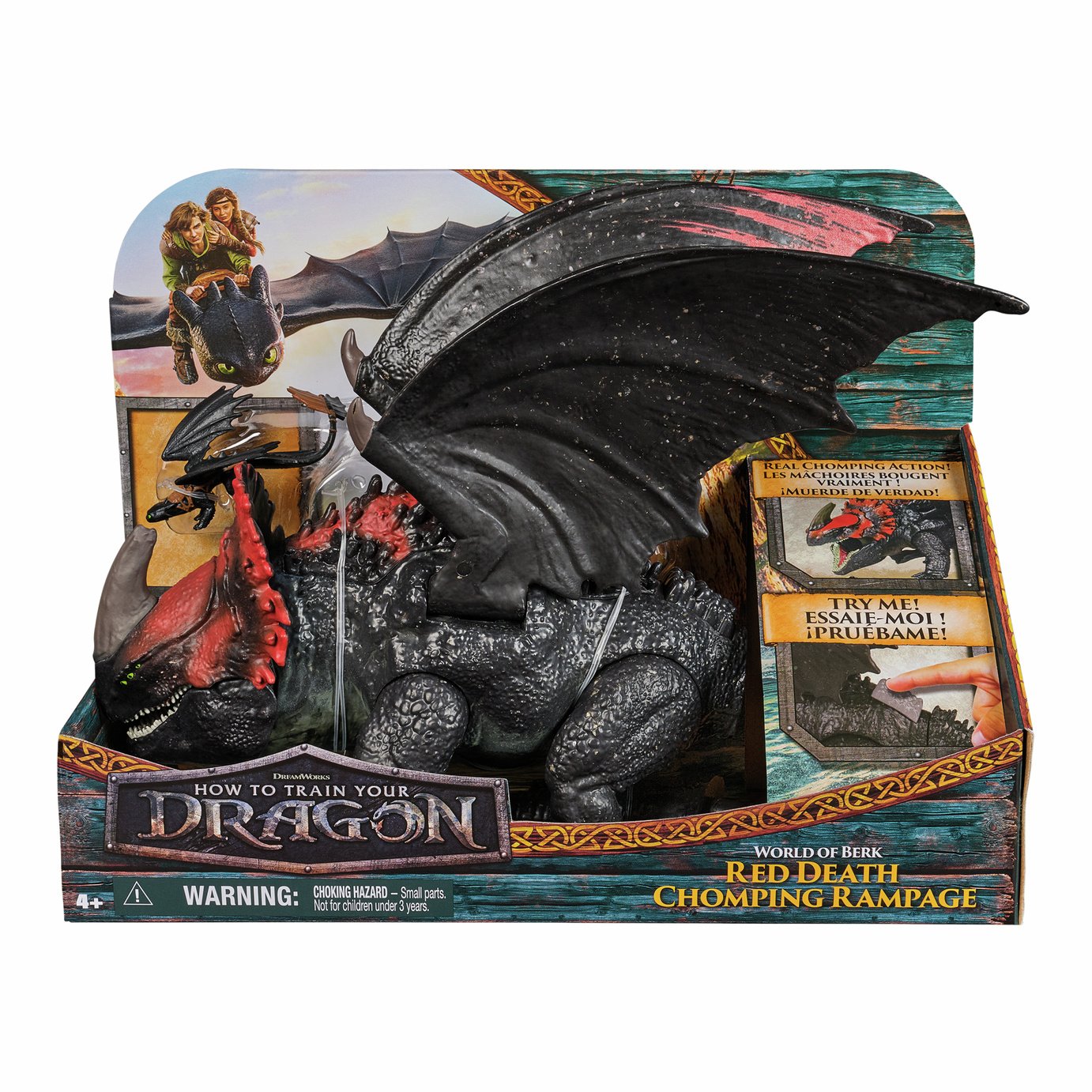 How to Train Your Dragon Red Death Chomping Rampage Toy 