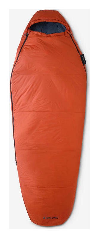 Decathlon MT500 10°C Twin Trekking Sleeping Bag M - Orange