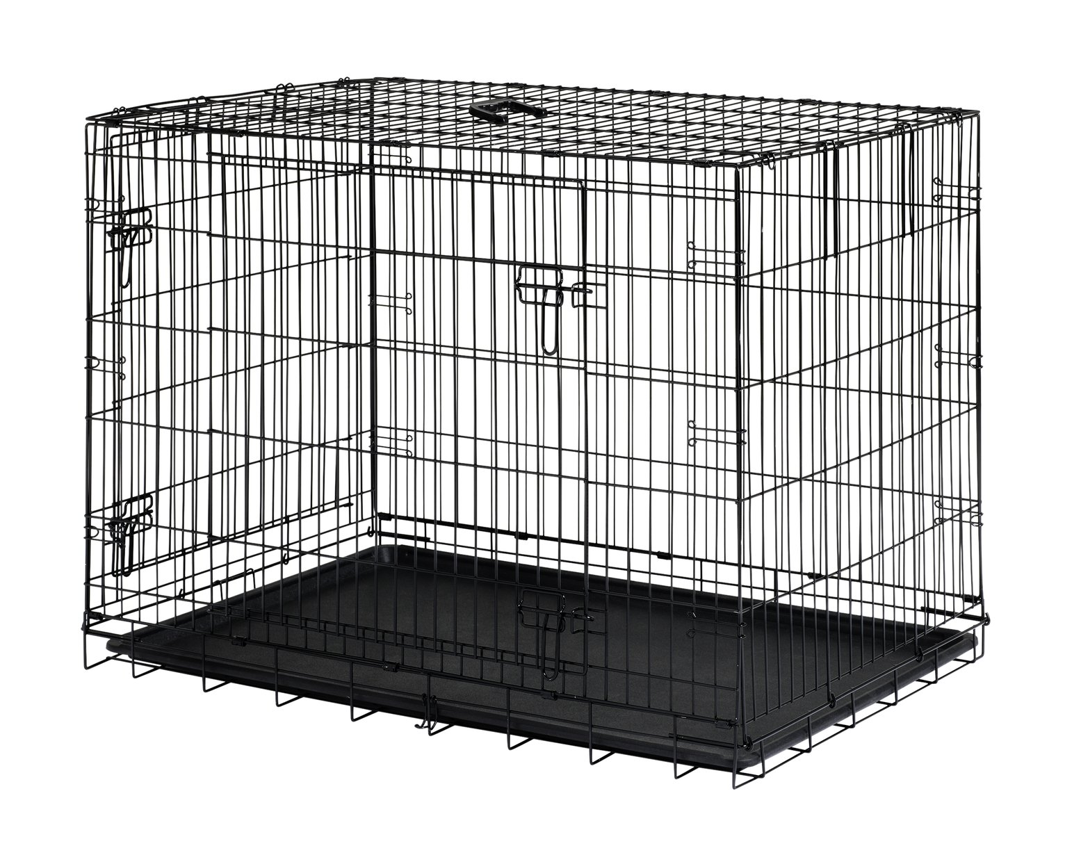 Double Door 42 inch Pet Cage - Extra Large