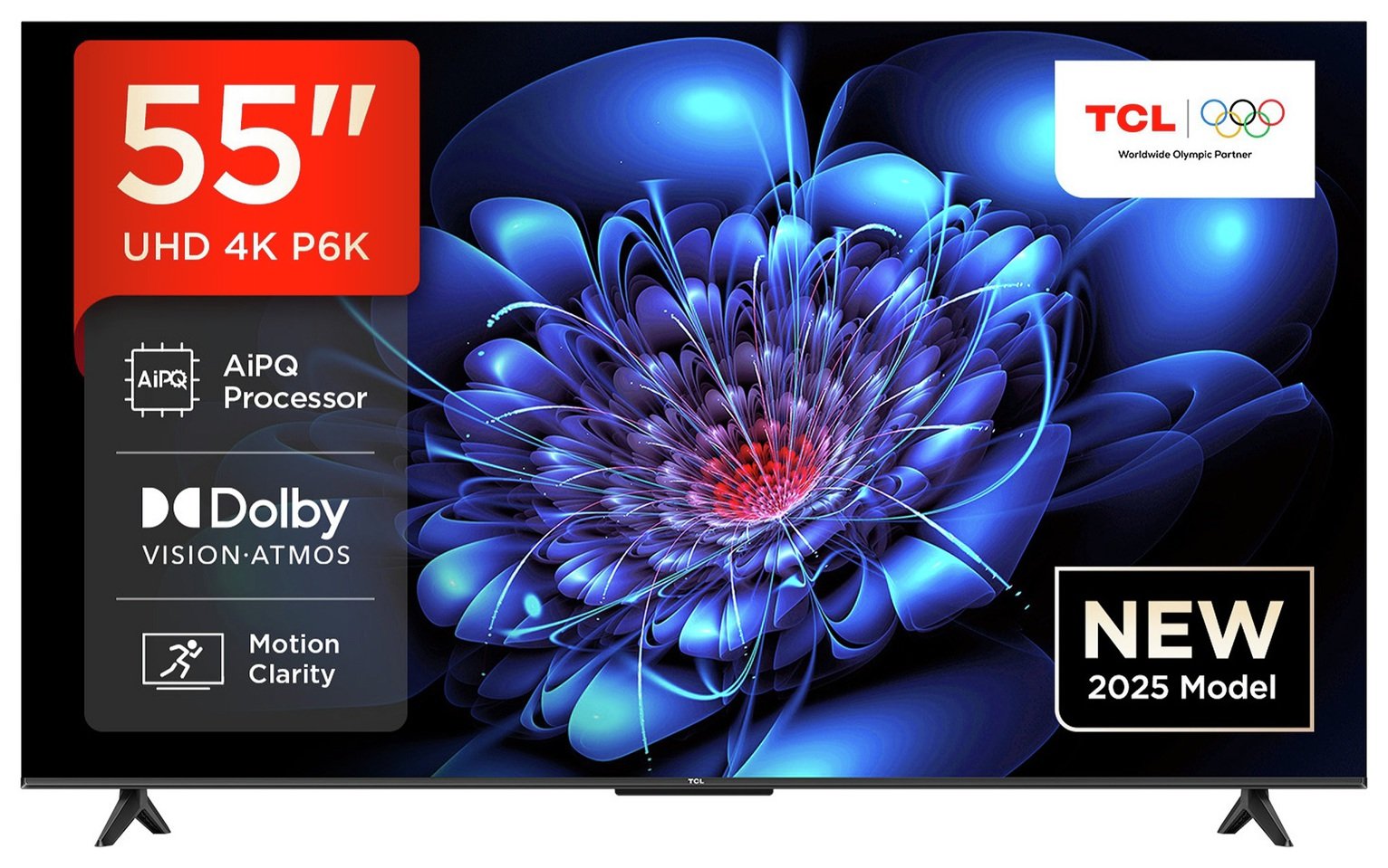 TCL 55 Inch 55P6K Smart 4K UHD HDR DLED TV